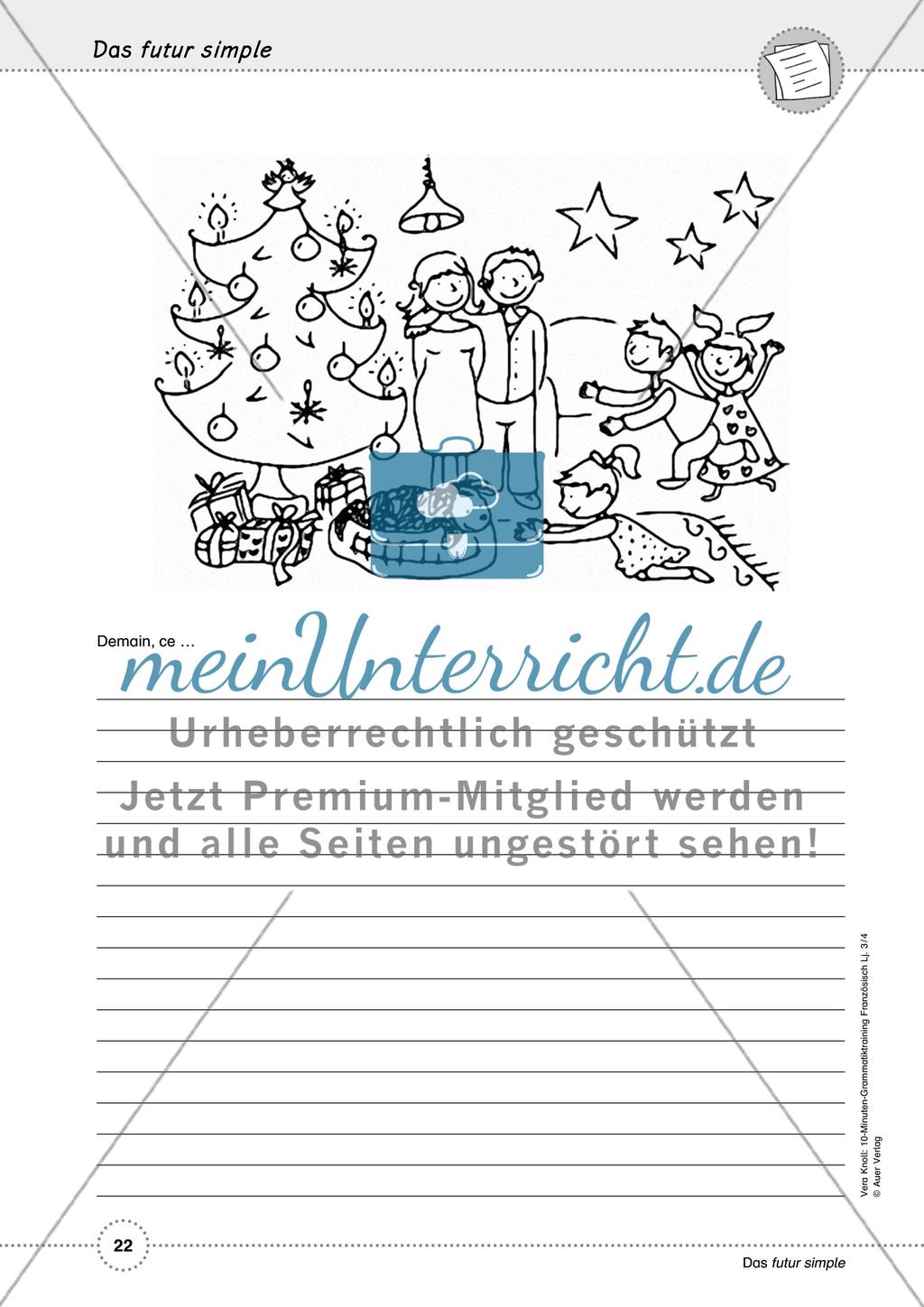 10-Minuten-Grammatiktraining Französisch Lj. 3-4 - Teil 2 Preview 3