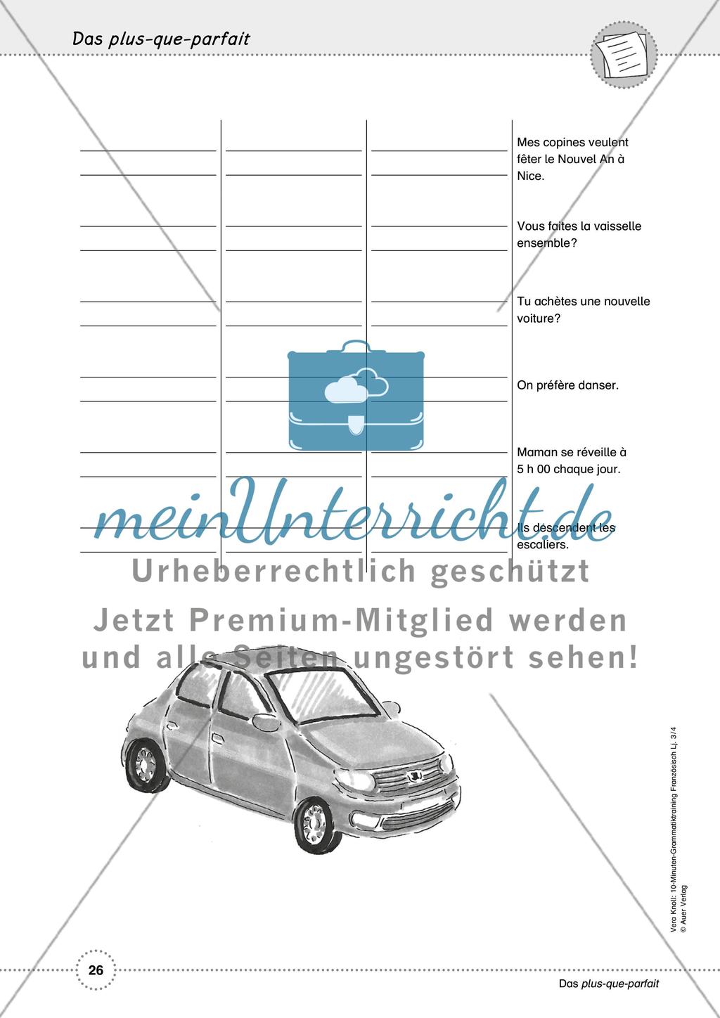 10-Minuten-Grammatiktraining Französisch Lj. 3-4 - Teil 2 Preview 7