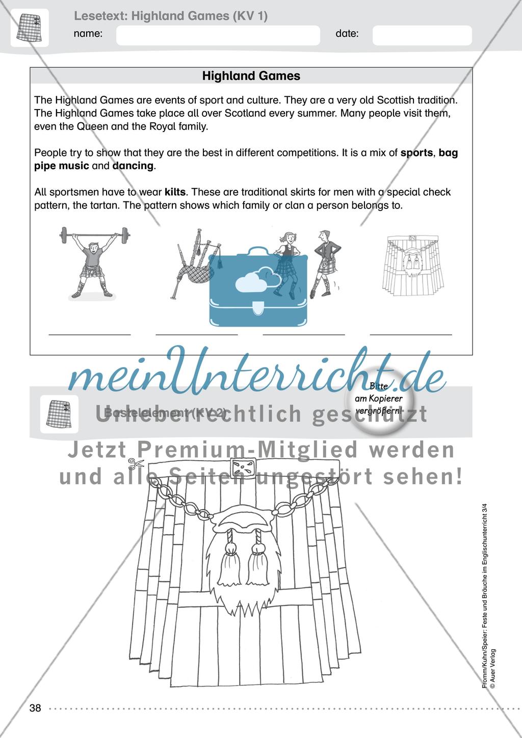 Feste und Bräuche im Englischunterricht 3/4 - Teil 3 Preview 5