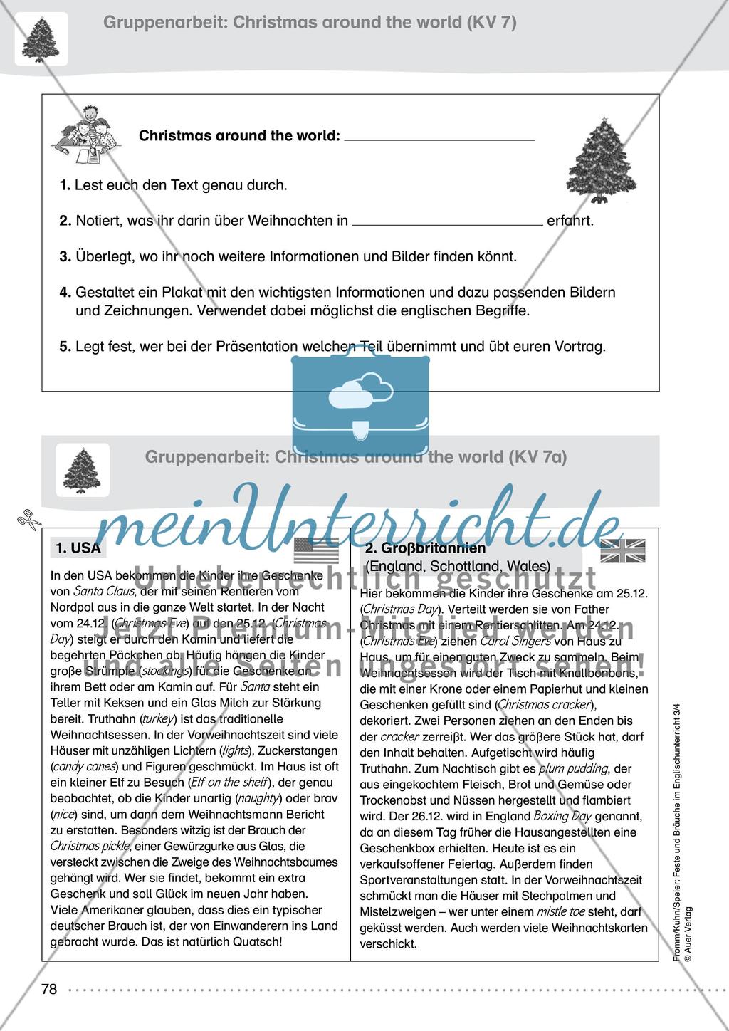 Feste und Bräuche im Englischunterricht 3/4 - Teil 5 Preview 14