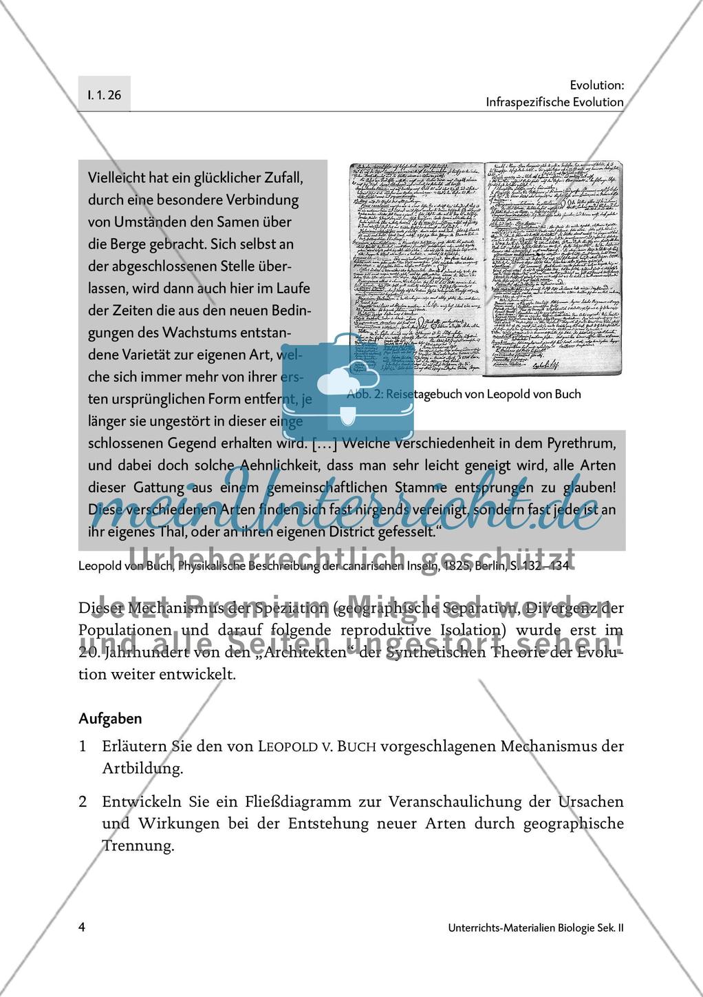 Geschichte und Theorie der Biologie im Unterricht - M1-M3 Preview 2