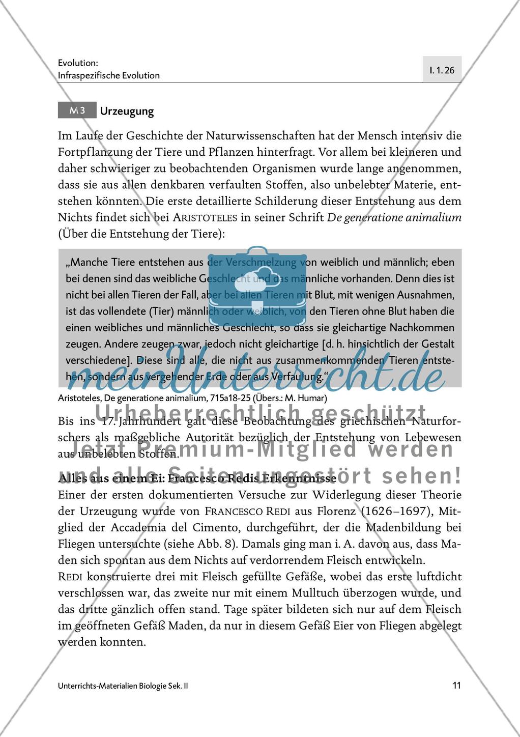Geschichte und Theorie der Biologie im Unterricht - M1-M3 Preview 9