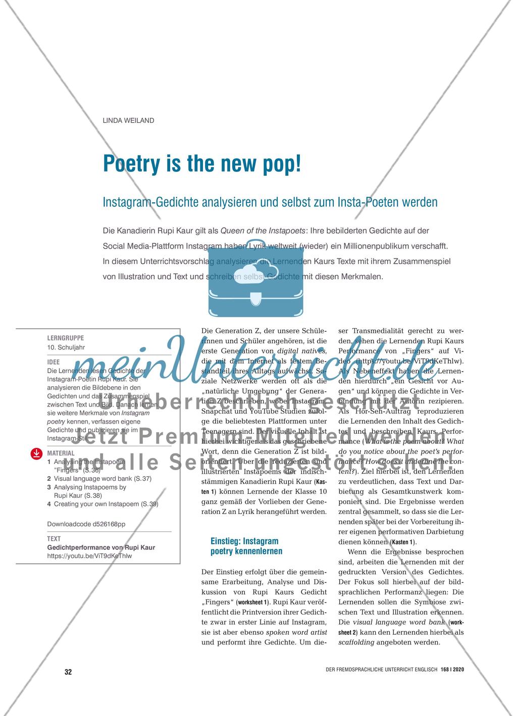 Poetry is the new pop! Preview 1