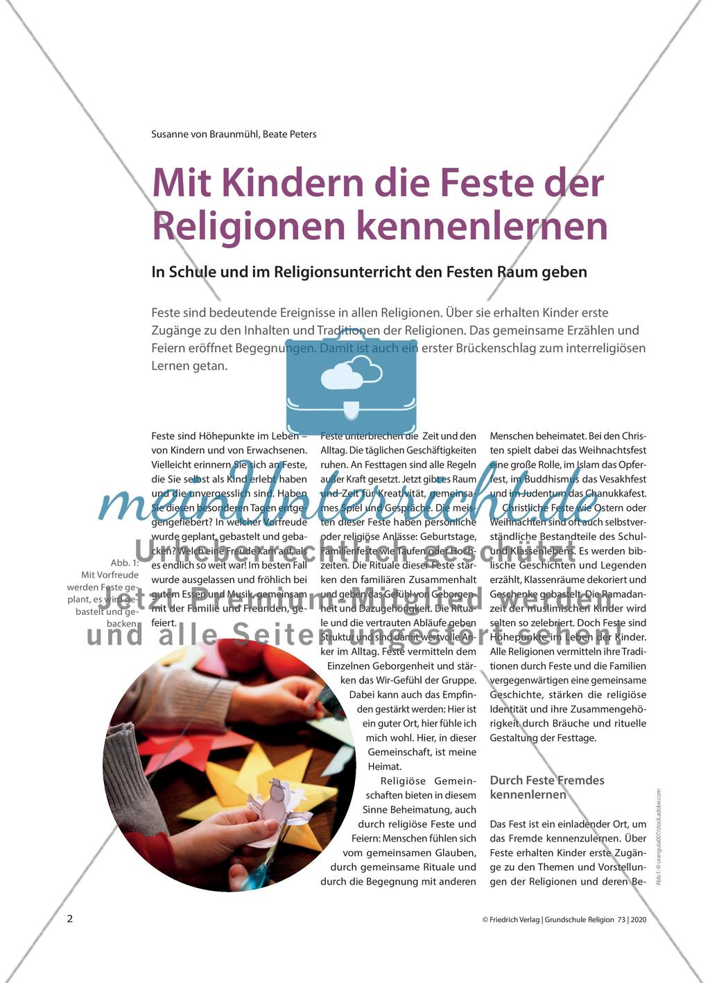 Mit Kindern die Feste der Religionen kennenlernen Preview 1