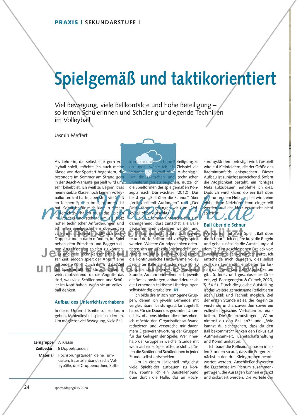 Spielgemäß und taktikorientiert Preview 1