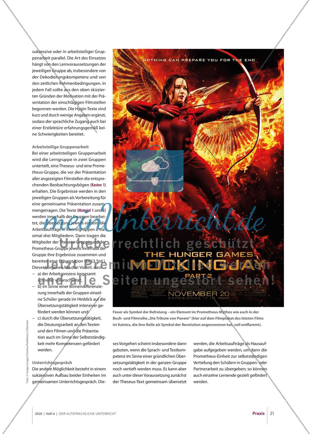 Katniss Everdeen, Theseus und Prometheus Preview 2