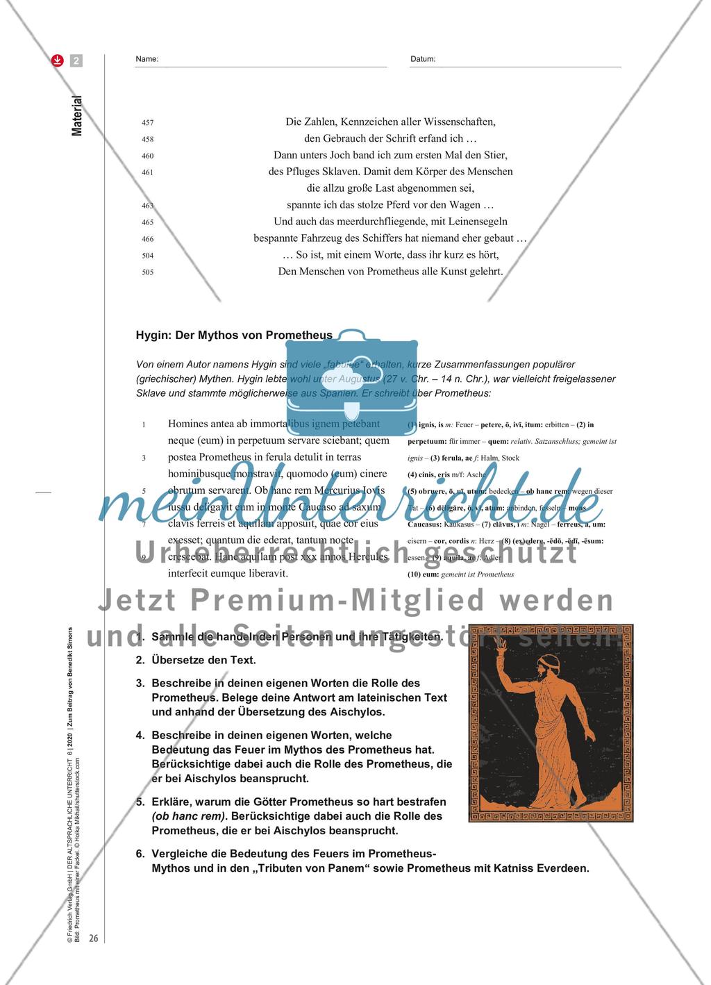 Katniss Everdeen, Theseus und Prometheus Preview 7