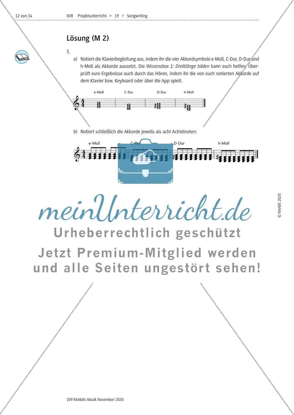 Die viertaktige Kadenz als Fundament eines Popsongs Preview 3