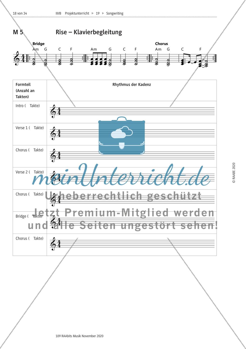 Die viertaktige Kadenz als Fundament eines Popsongs Preview 9