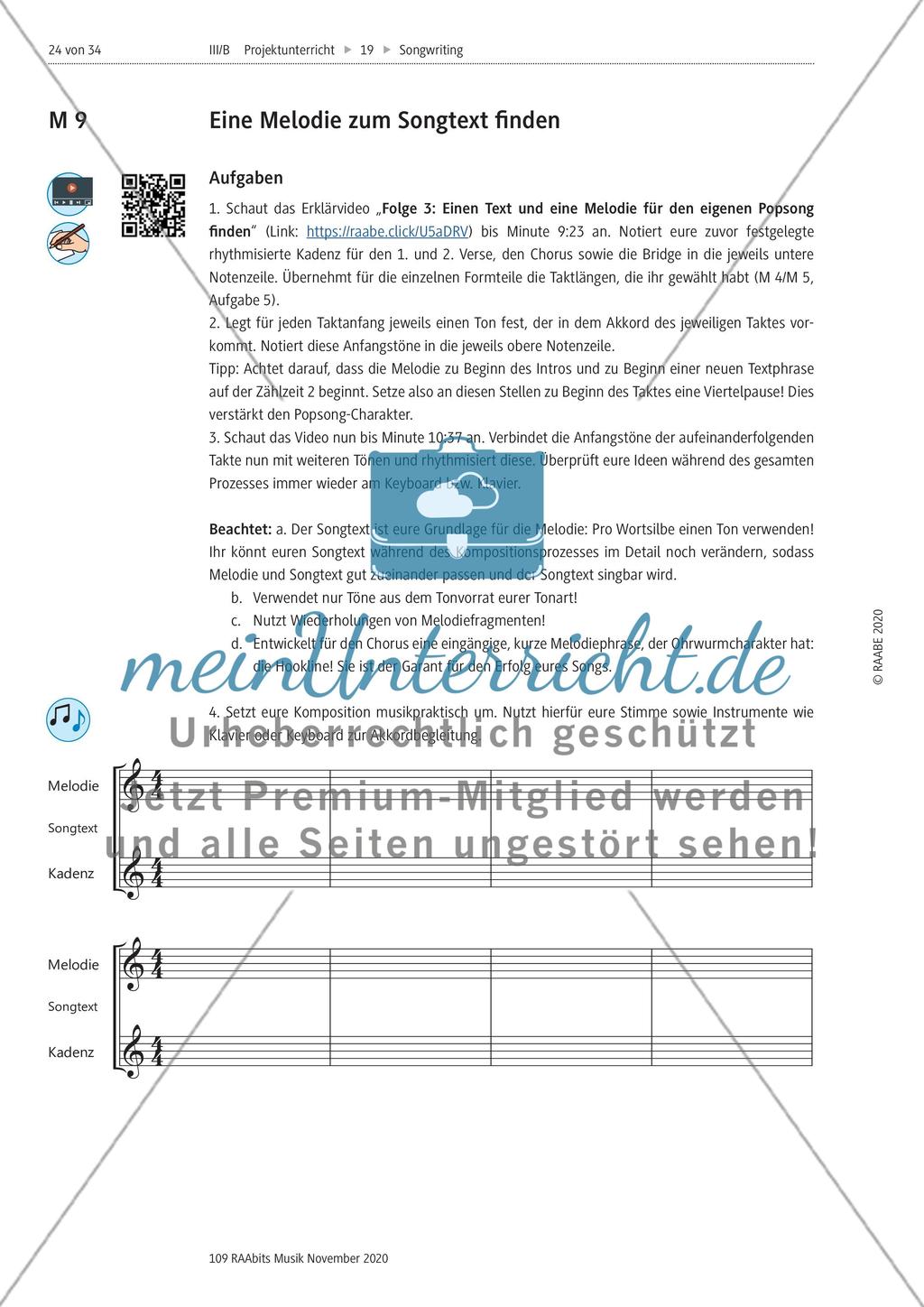 Einen Text und eine Melodie für den eigenen Popsong finden Preview 4