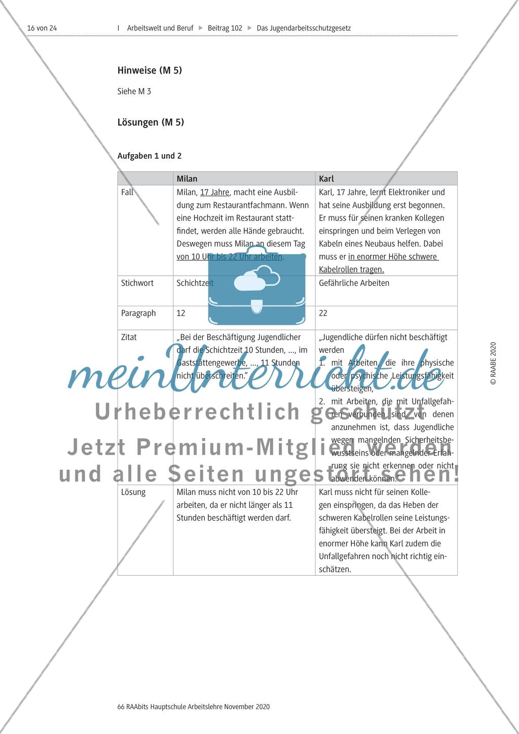 Arbeitszeit, Pausen und Co. - M5-M8 Preview 2