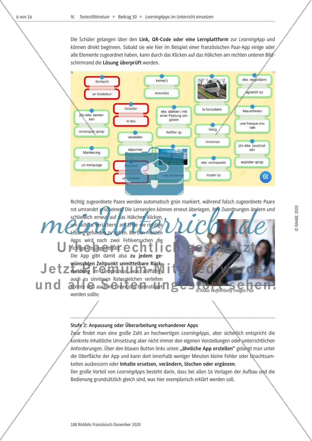 LearningApps im Französischunterricht Preview 6