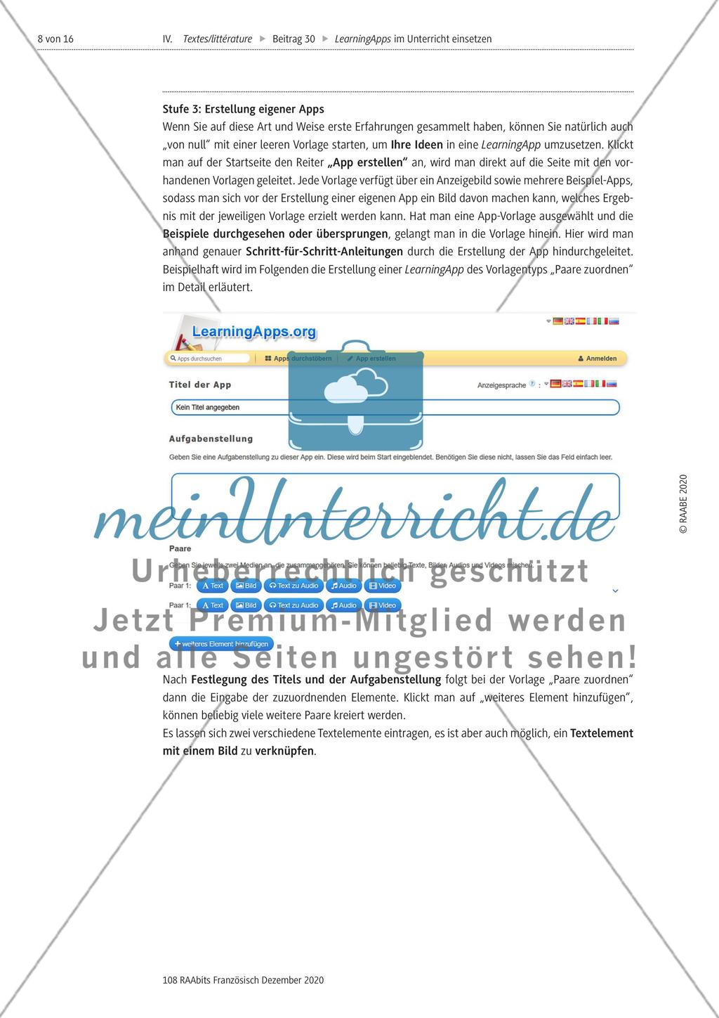 LearningApps im Französischunterricht Preview 8