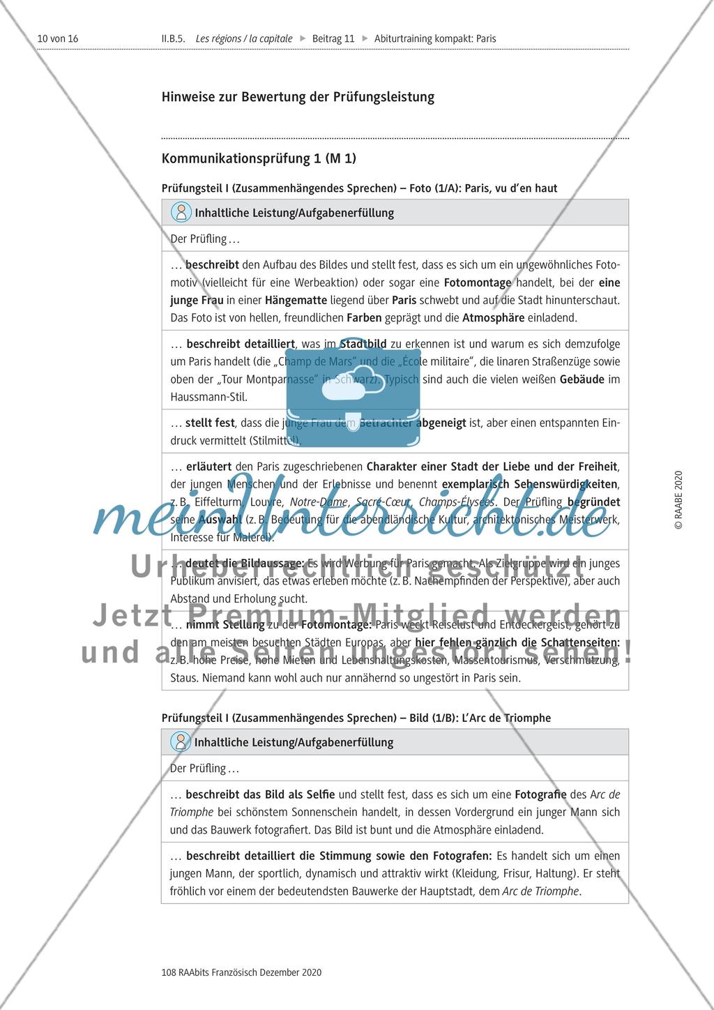 Abiturtraining kompakt: Paris Preview 10