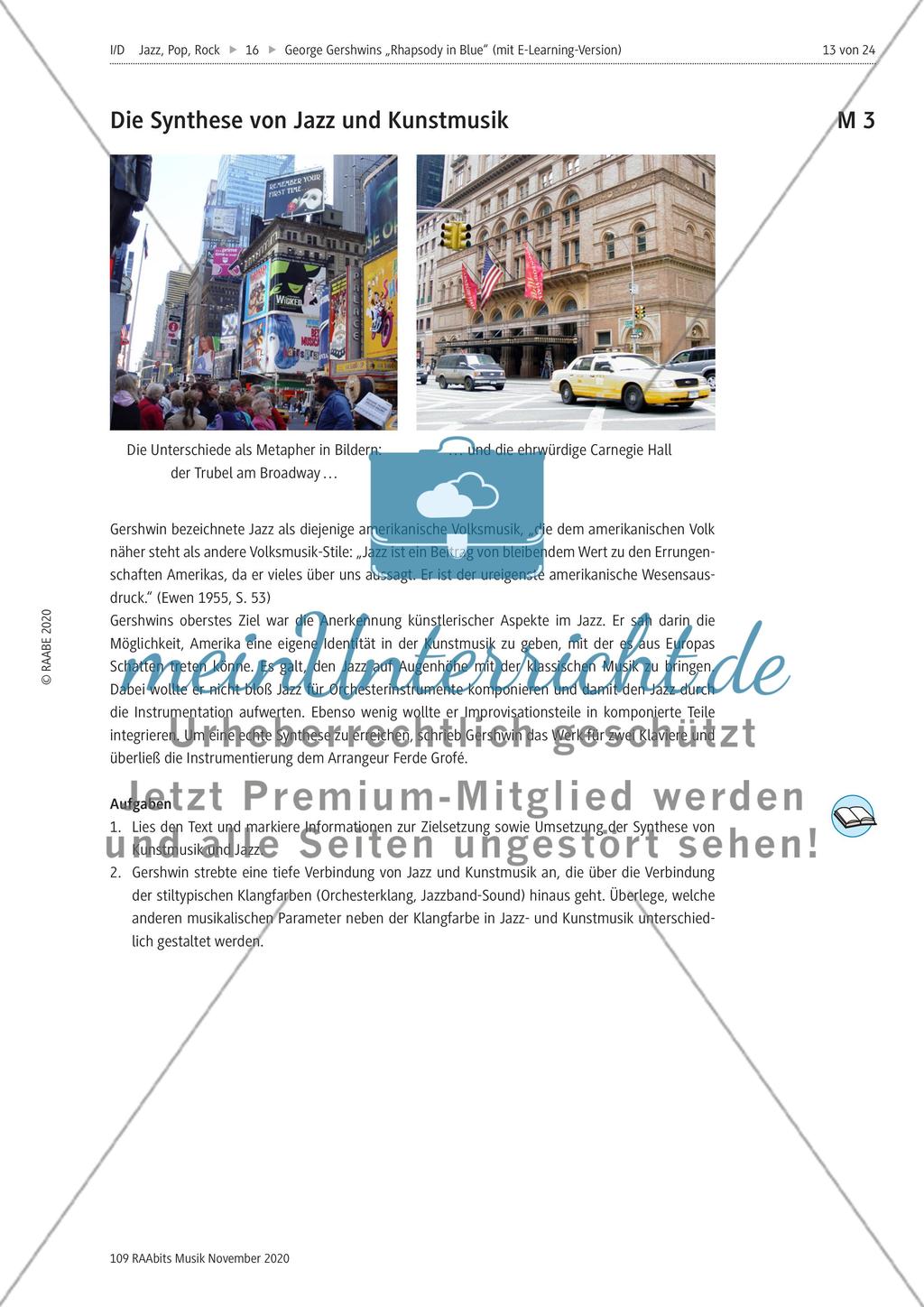 Die Synthese zwischen Jazz und Kunstmusik - meinUnterricht