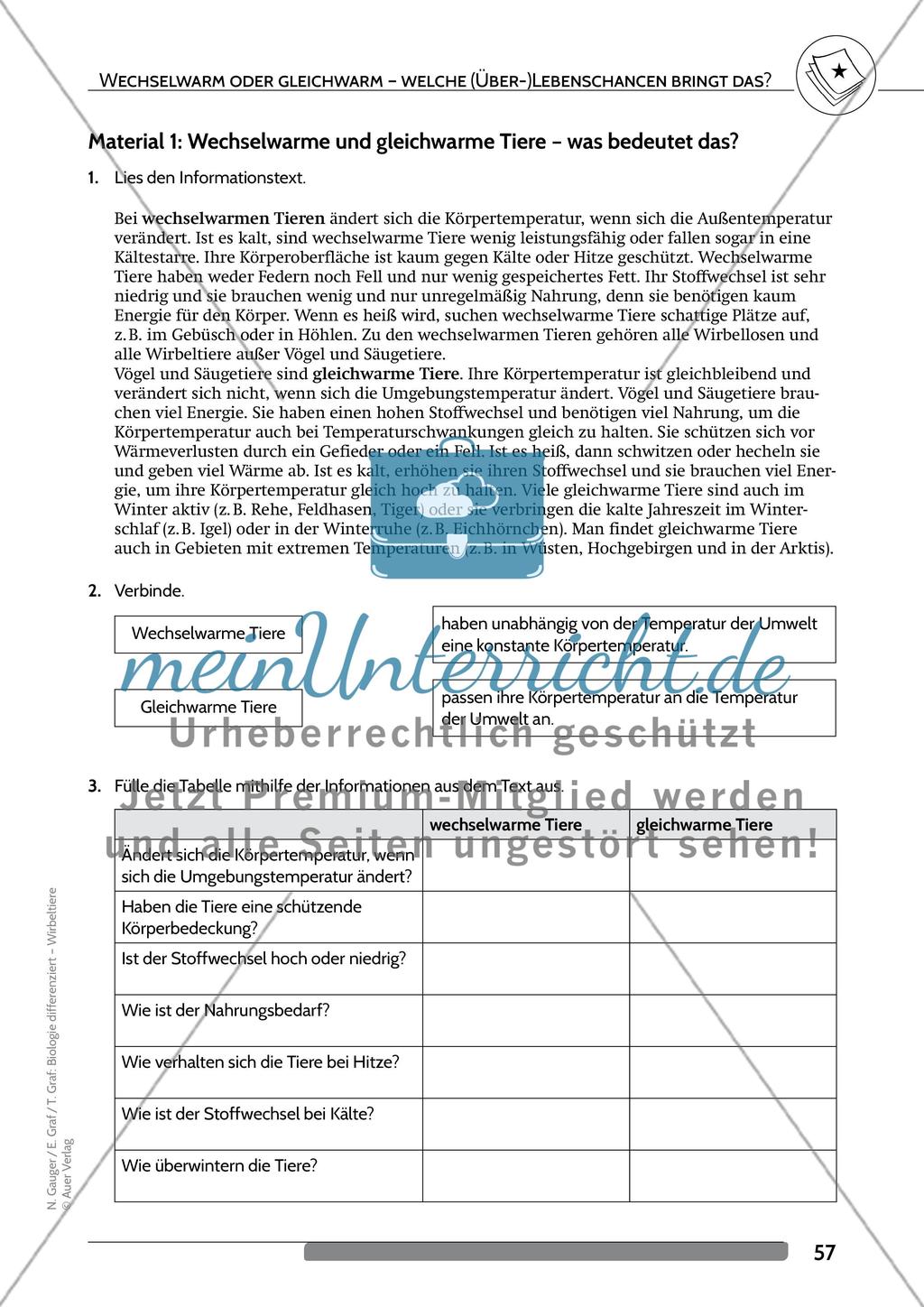 Wechselwarm oder gleichwarm - Welche (Über-)Lebenschancen bringt das? Preview 2