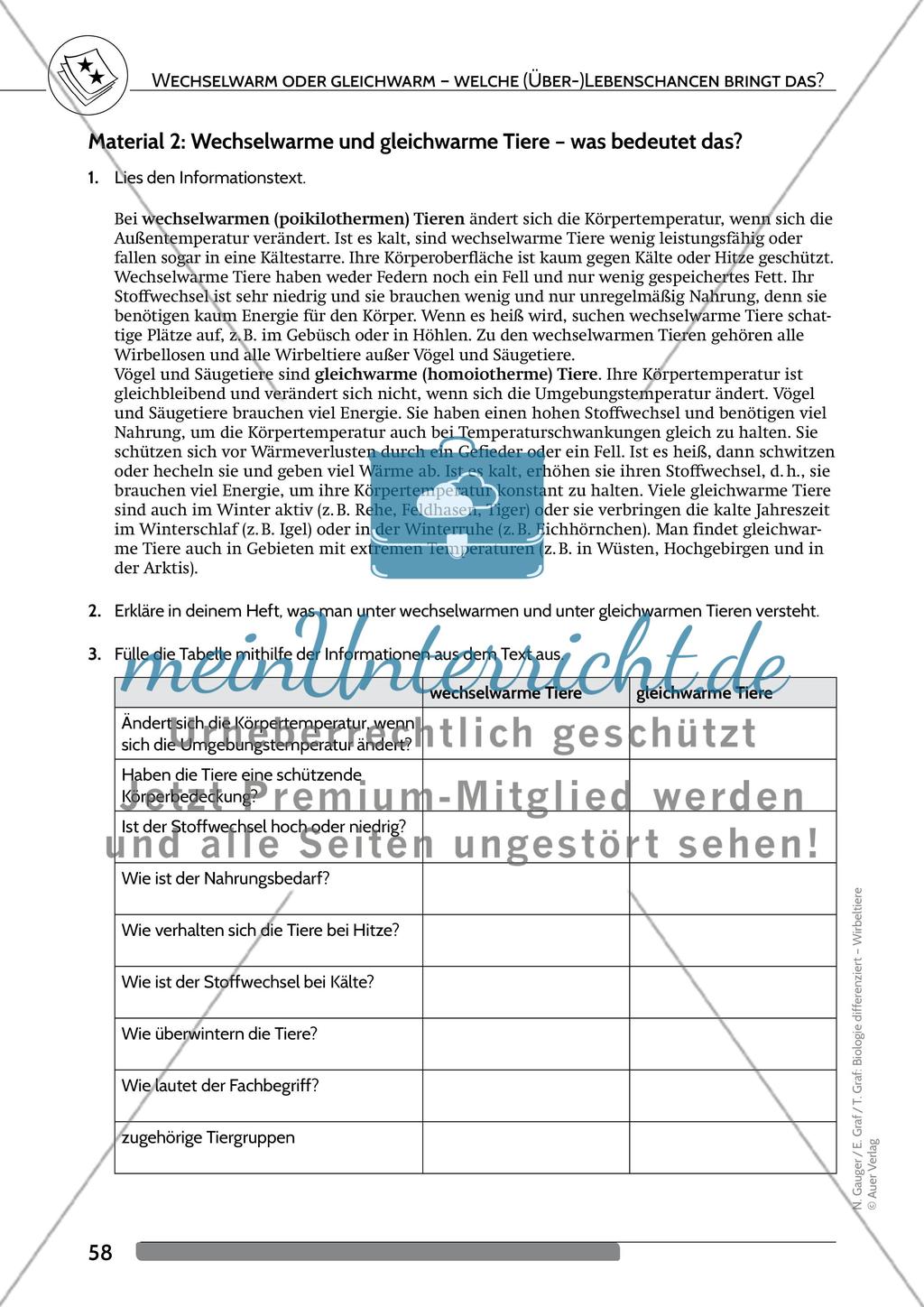 Wechselwarm oder gleichwarm - Welche (Über-)Lebenschancen bringt das? Preview 3