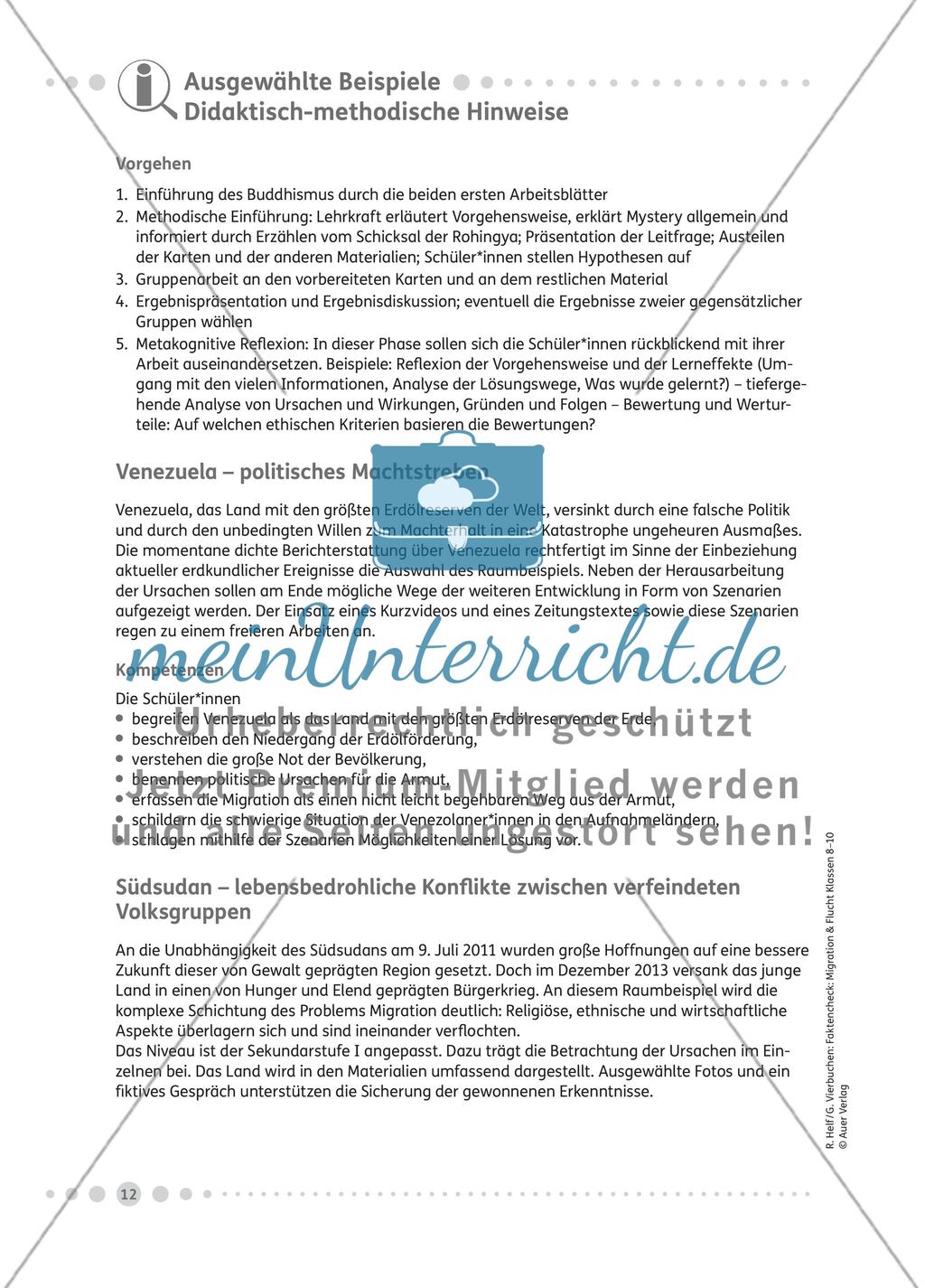 Ausgewählte Beispiele für Ursachen und Folgen von Flucht und Migration - Teil 1 Preview 4