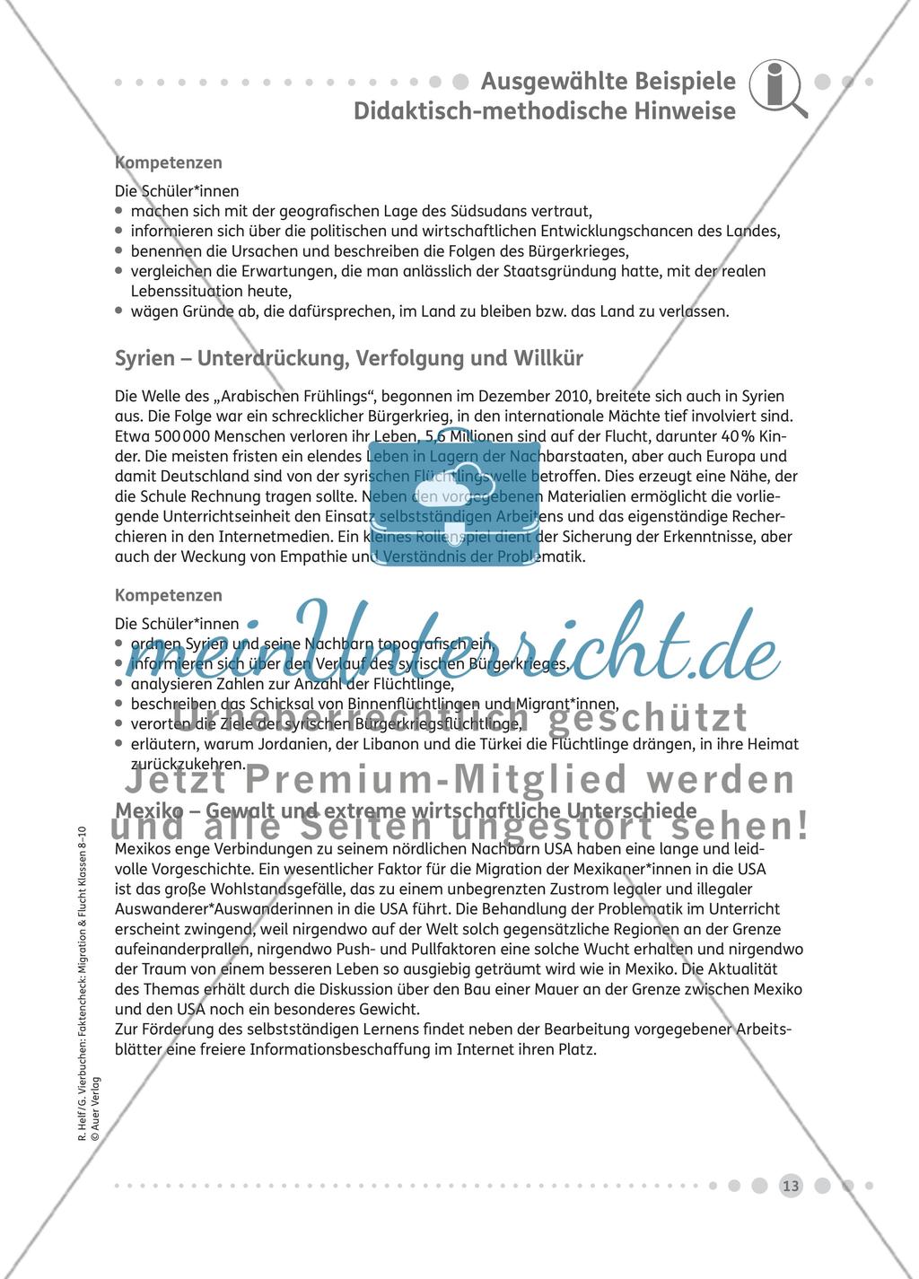 Ausgewählte Beispiele für Ursachen und Folgen von Flucht und Migration - Teil 1 Preview 5