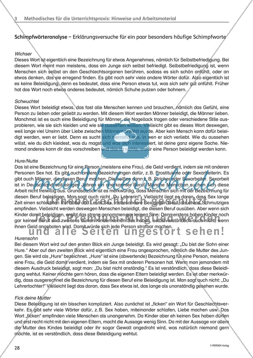 Methodisches für die Unterrichtspraxis: Hinweise und Arbeitsmaterial - Teil 1 Preview 9