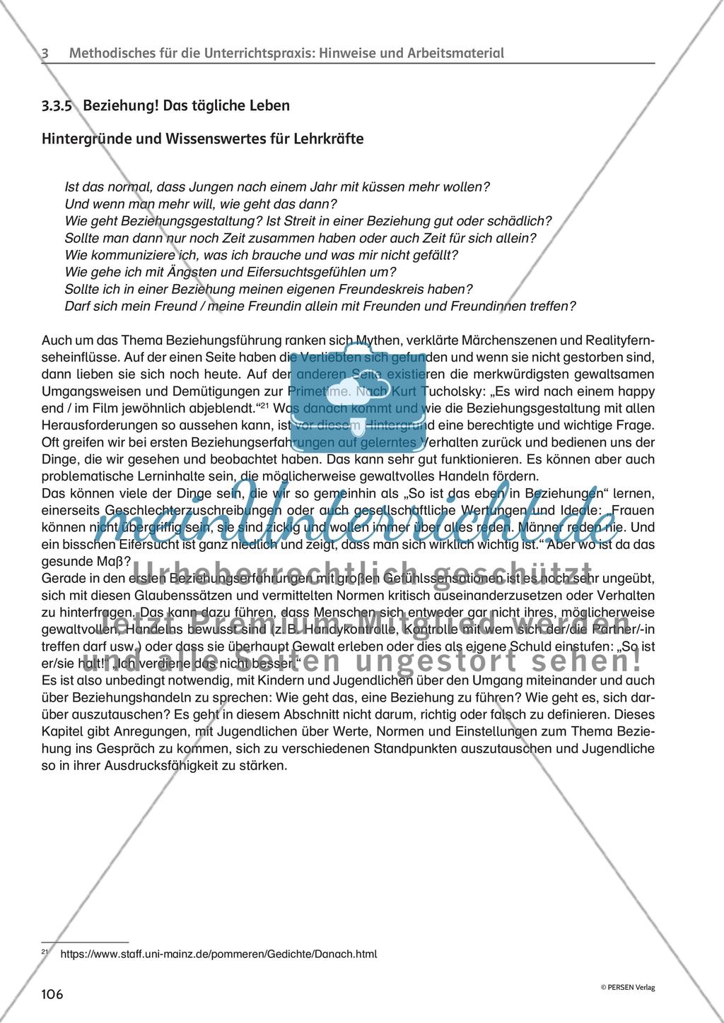 Methodisches für die Unterrichtspraxis: Hinweise und Arbeitsmaterial - Teil 6 Preview 11