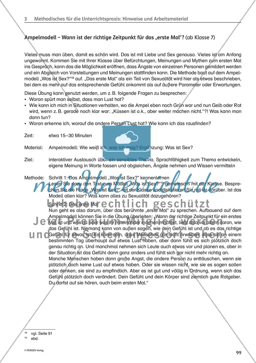 Methodisches für die Unterrichtspraxis: Hinweise und Arbeitsmaterial - Teil 6 Preview 4