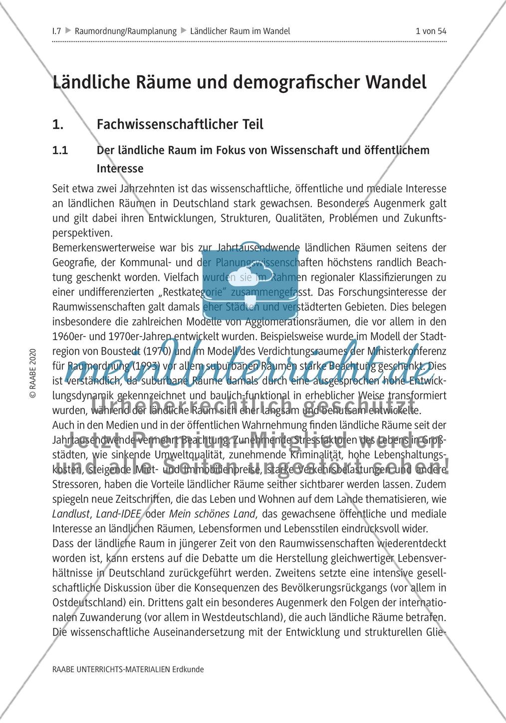 Ländliche Räume und demografischer Wandel - Teil1 Preview 1