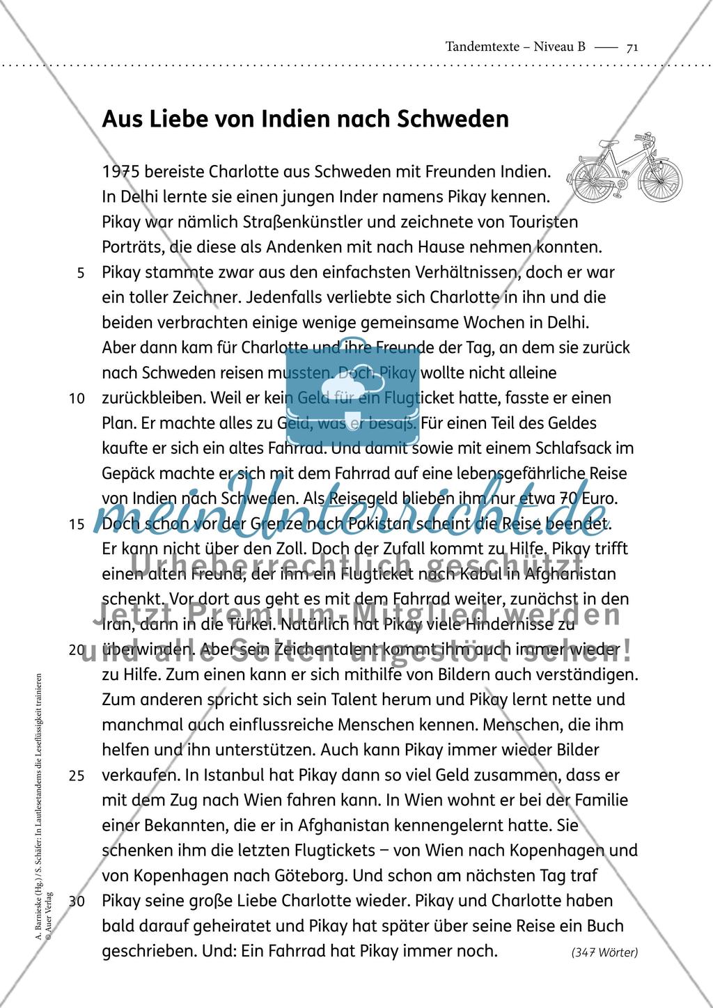 Tandemtexte - Niveau B - Teil 2 Preview 12