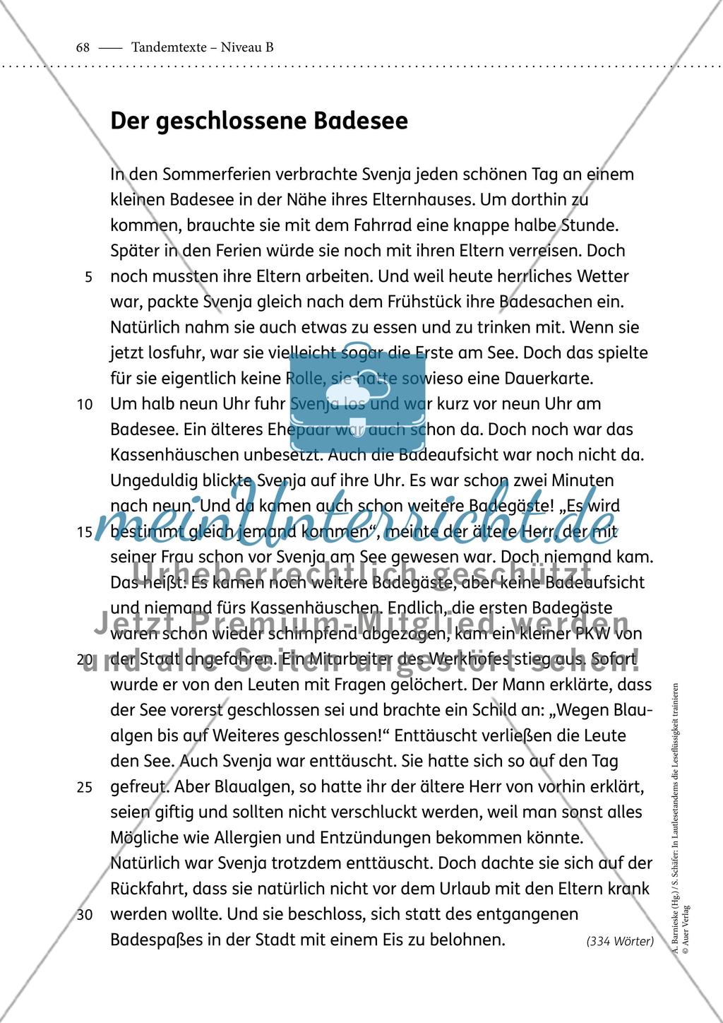 Tandemtexte - Niveau B - Teil 2 Preview 9