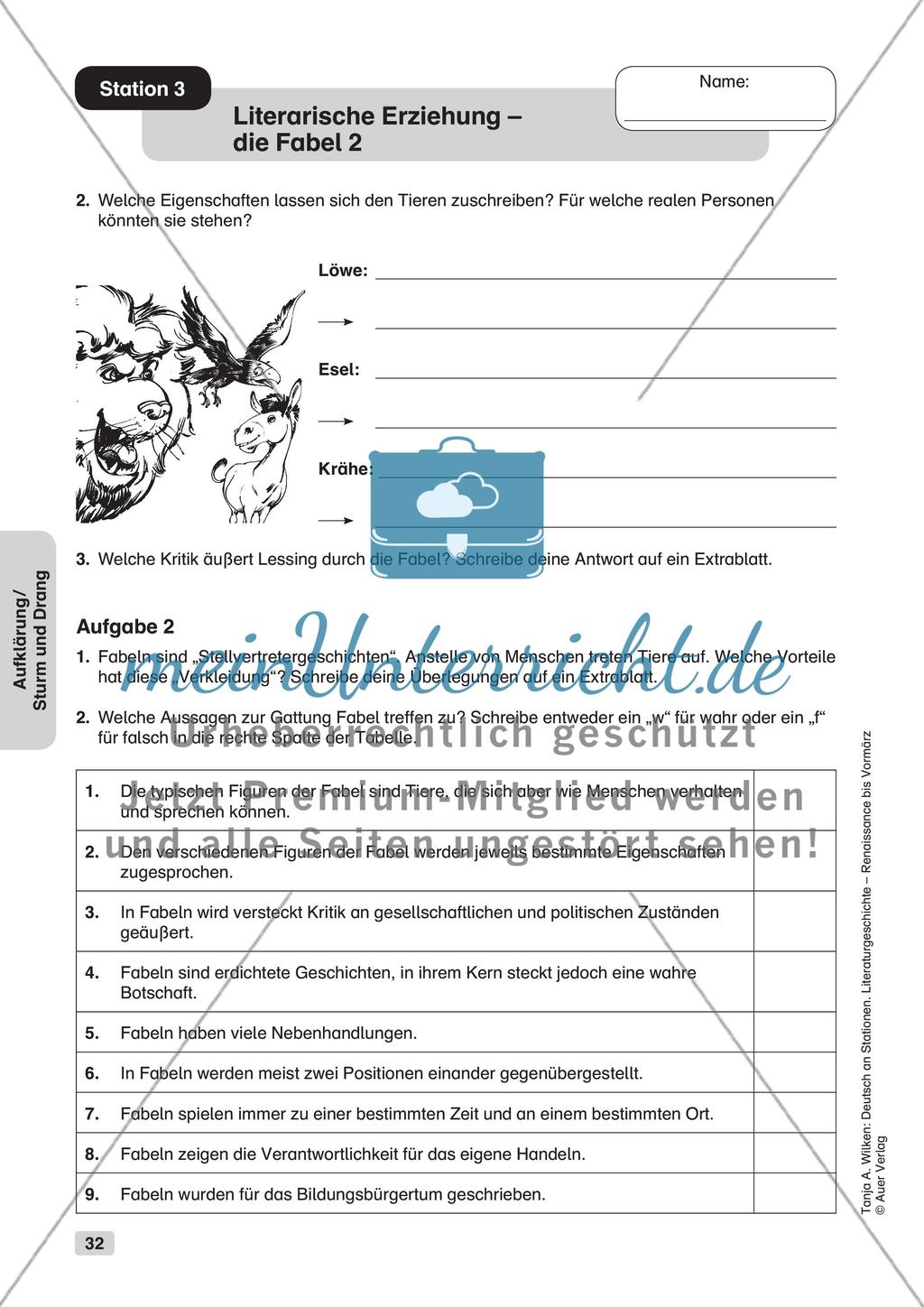 Aufklärung/Sturm und Drang (ca. 17201800/17651785) meinUnterricht