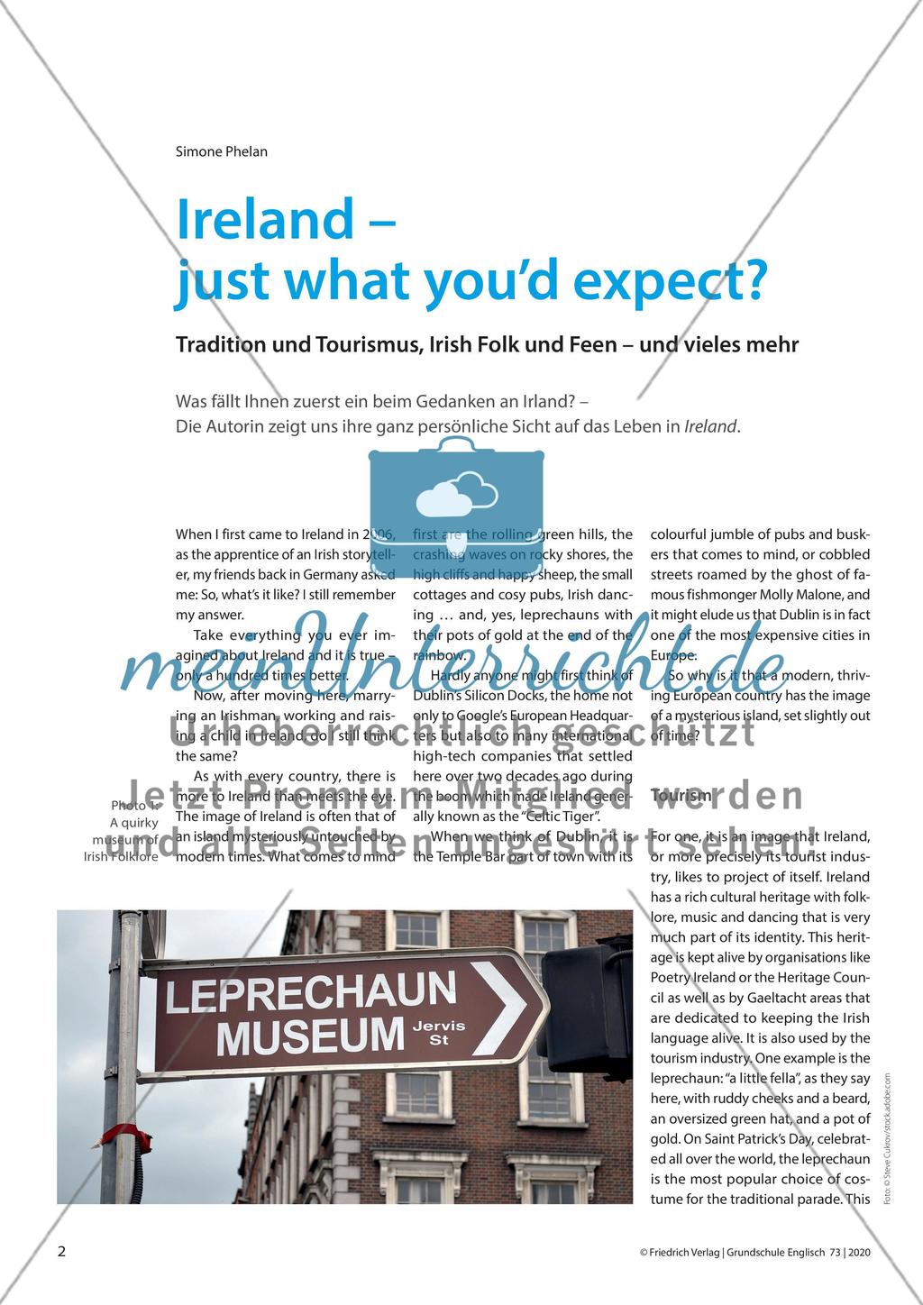 Ireland – just what you’d expect? Preview 1