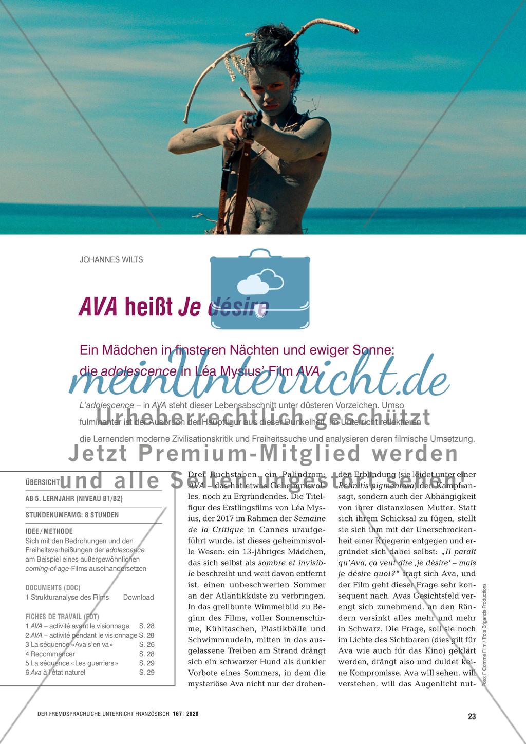 AVA heißt Je désire Preview 1