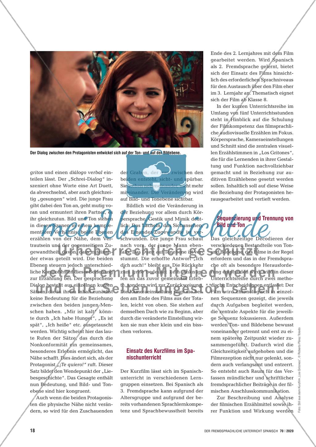 „Los Gritones“: mit einem „Kürzestfilm“ das Hörsehverstehen schulen Preview 3