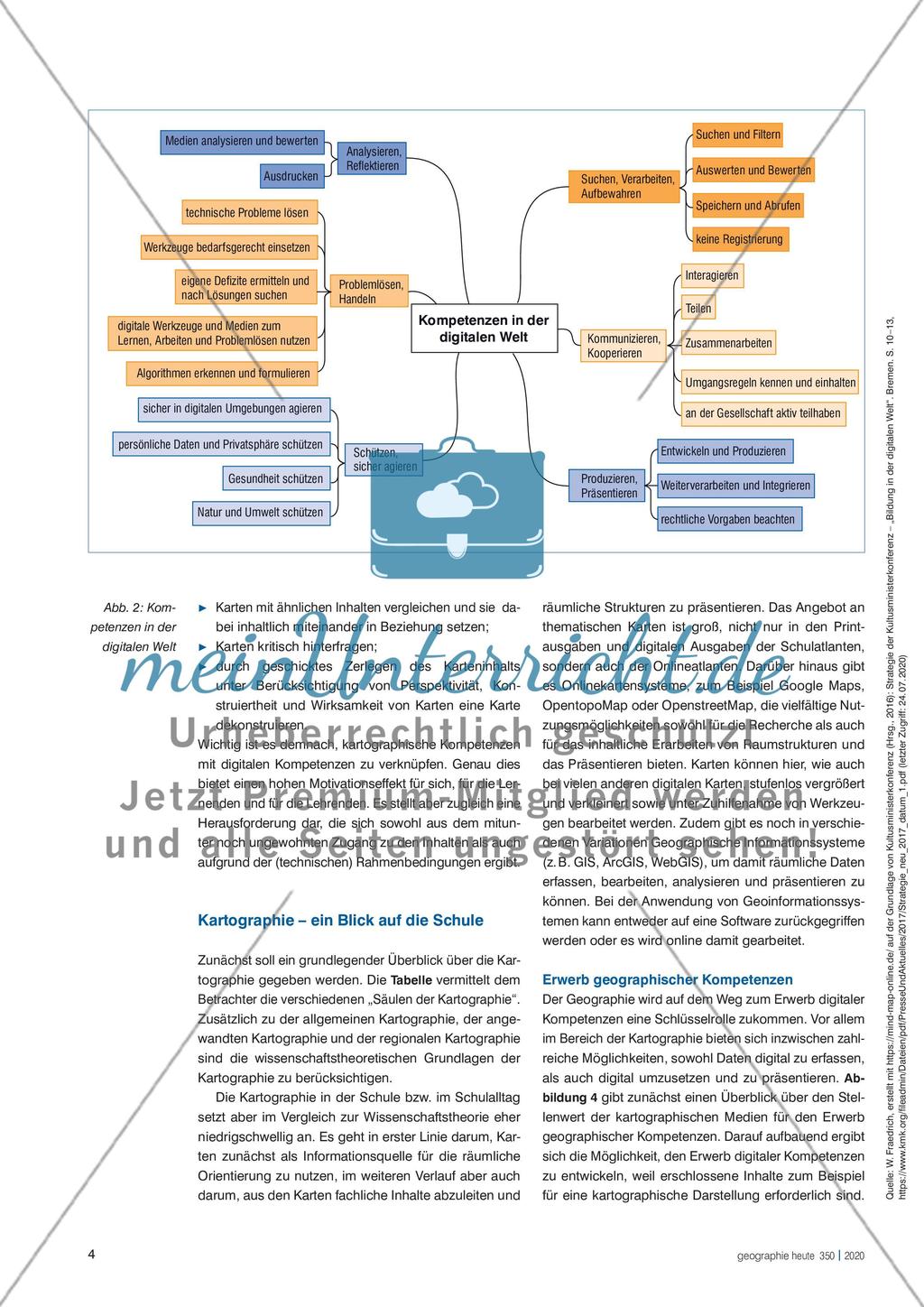 Kartographische Medien im Geographieunterricht Preview 3