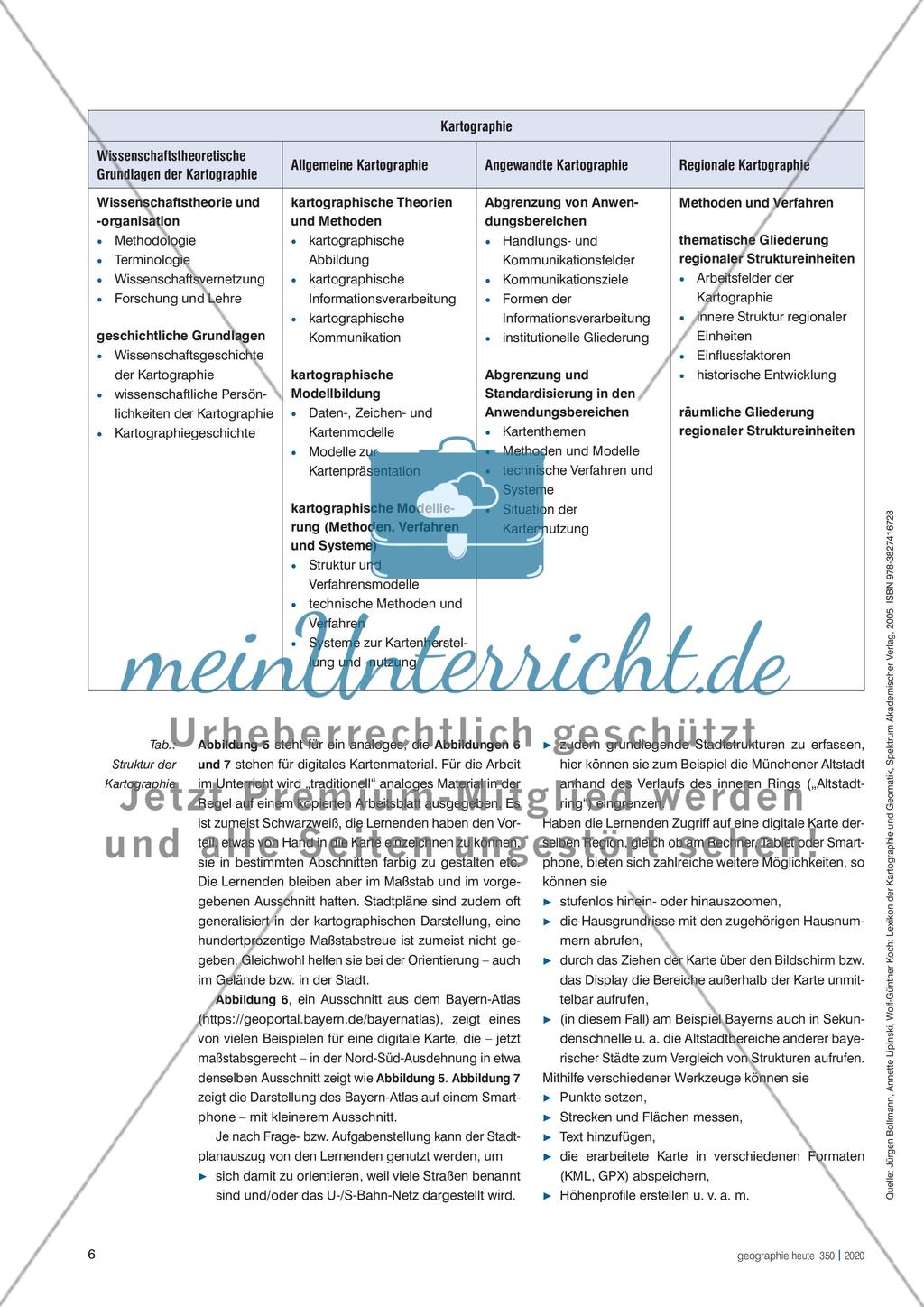 Kartographische Medien im Geographieunterricht Preview 5