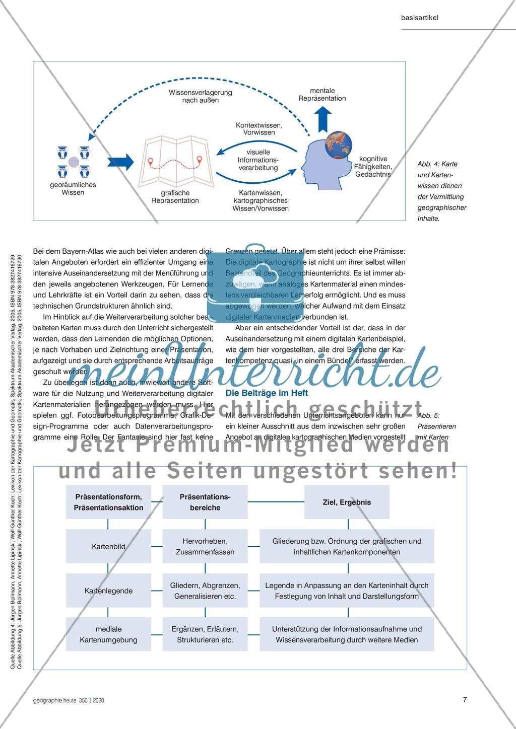 Kartographische Medien im Geographieunterricht Preview 6
