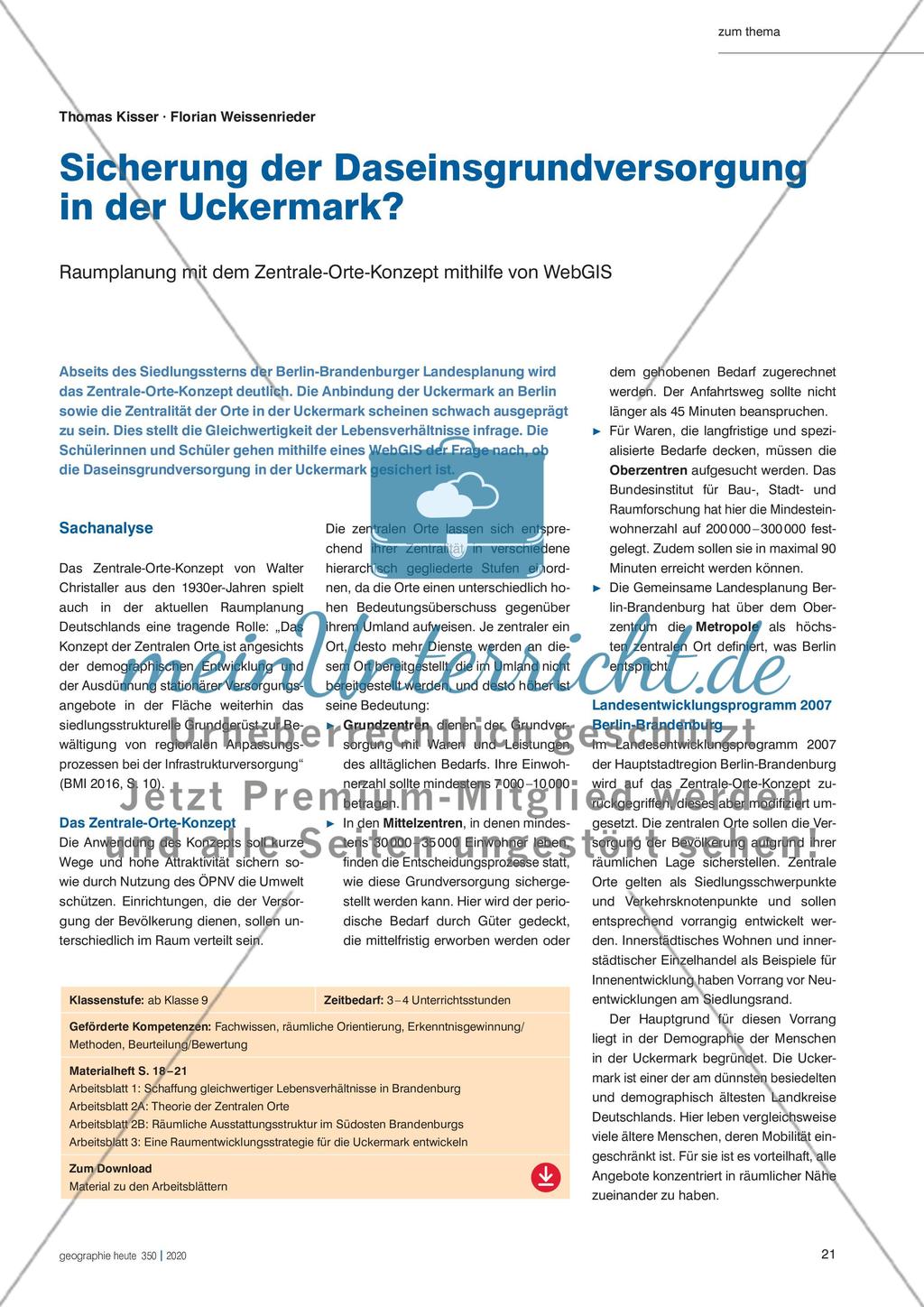Sicherung der Daseinsgrundversorgung in der Uckermark? Preview 1