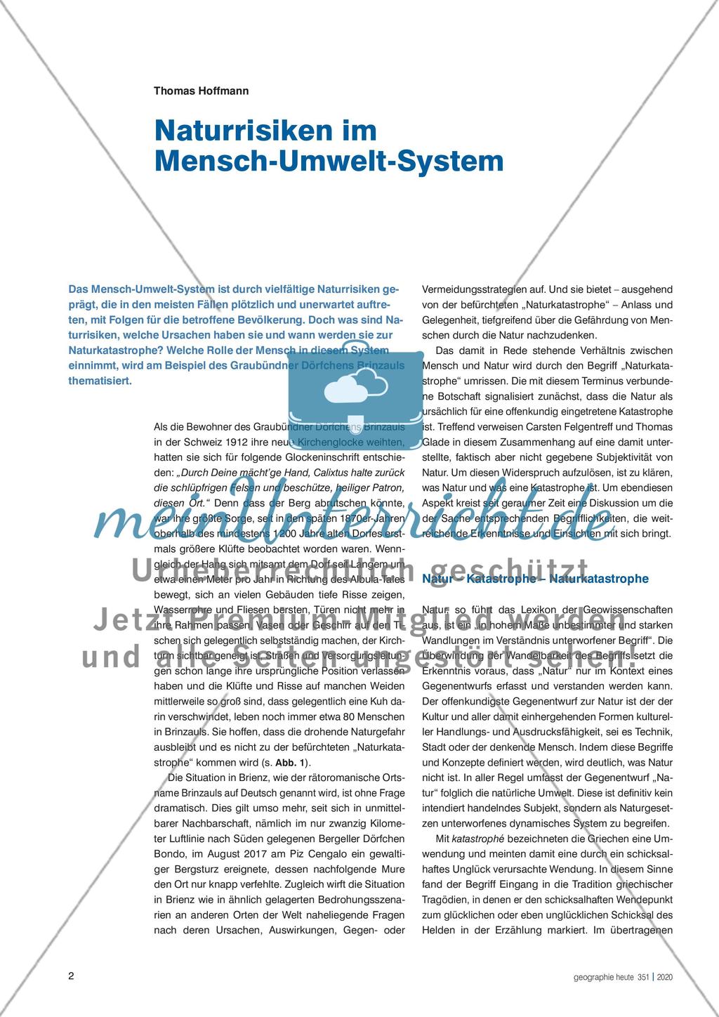 Naturrisiken im Mensch-Umwelt-System Preview 1