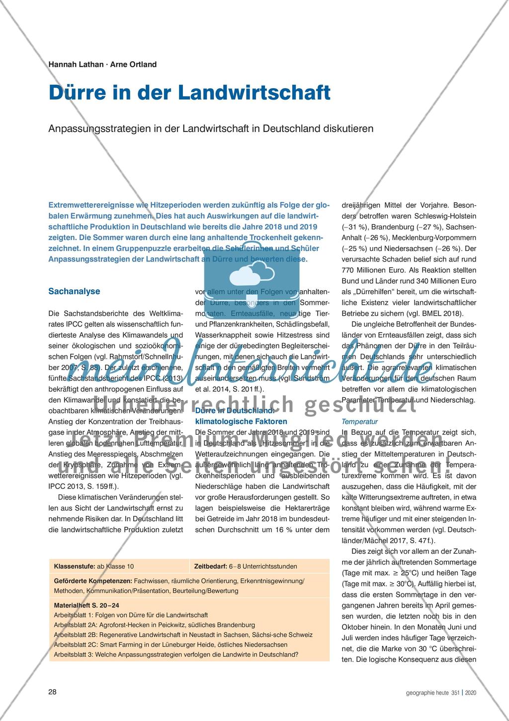 Dürre in der Landwirtschaft Preview 1