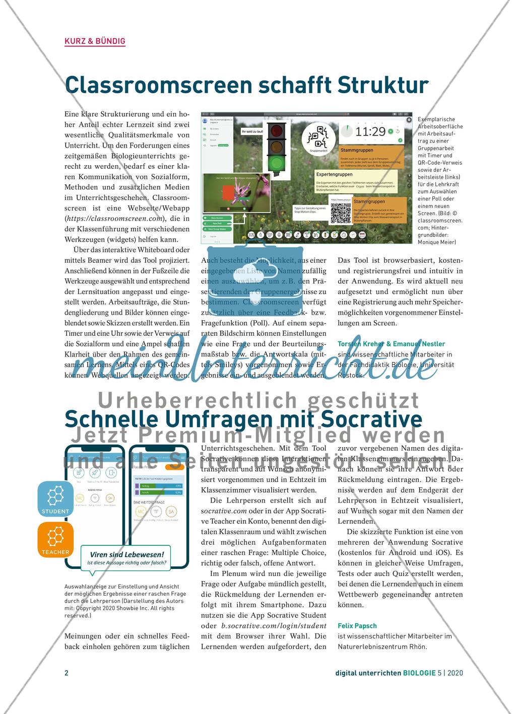 digital unterrichten – Biologie -5 Preview 2
