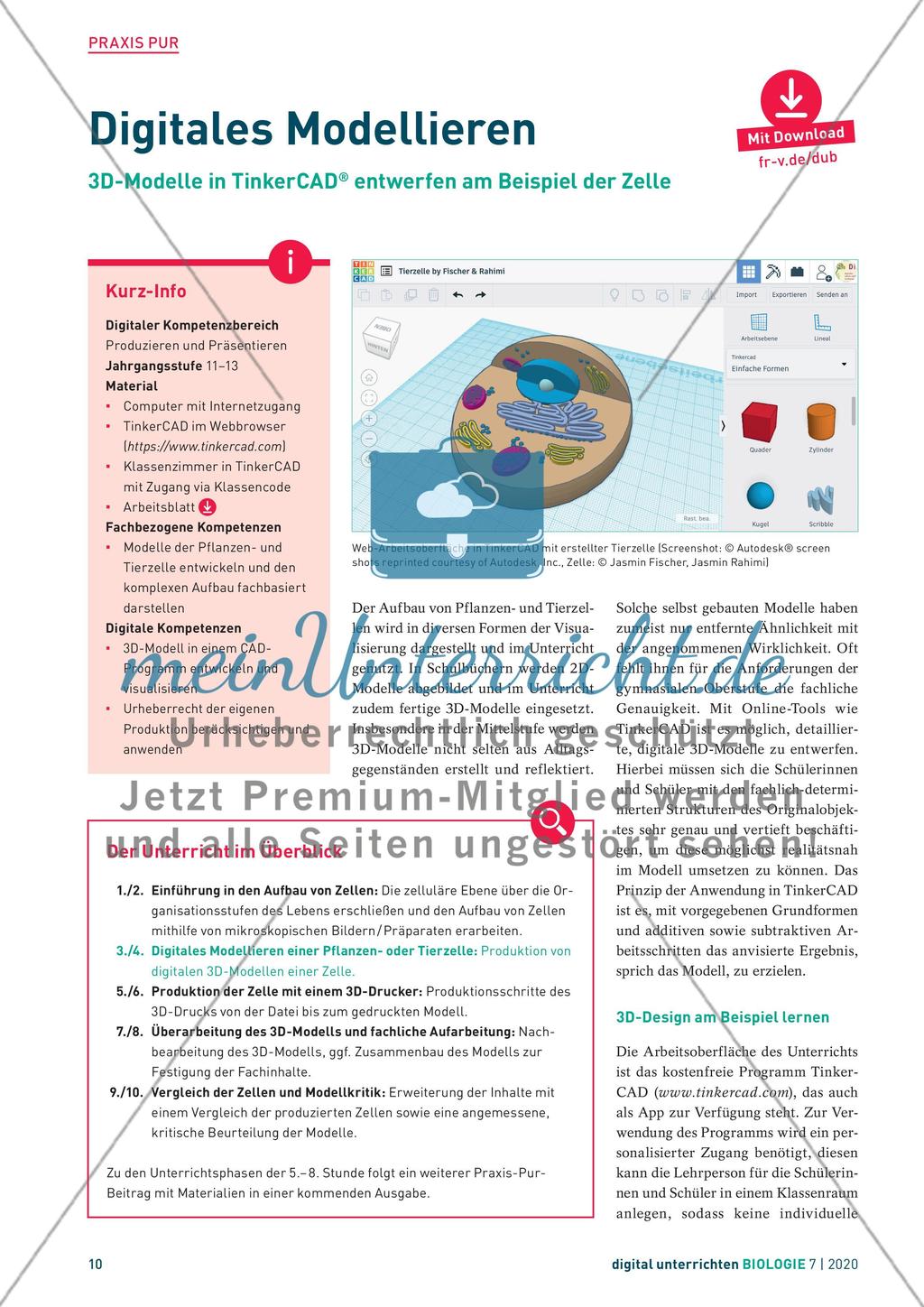 digital unterrichten – Biologie -7 Preview 10