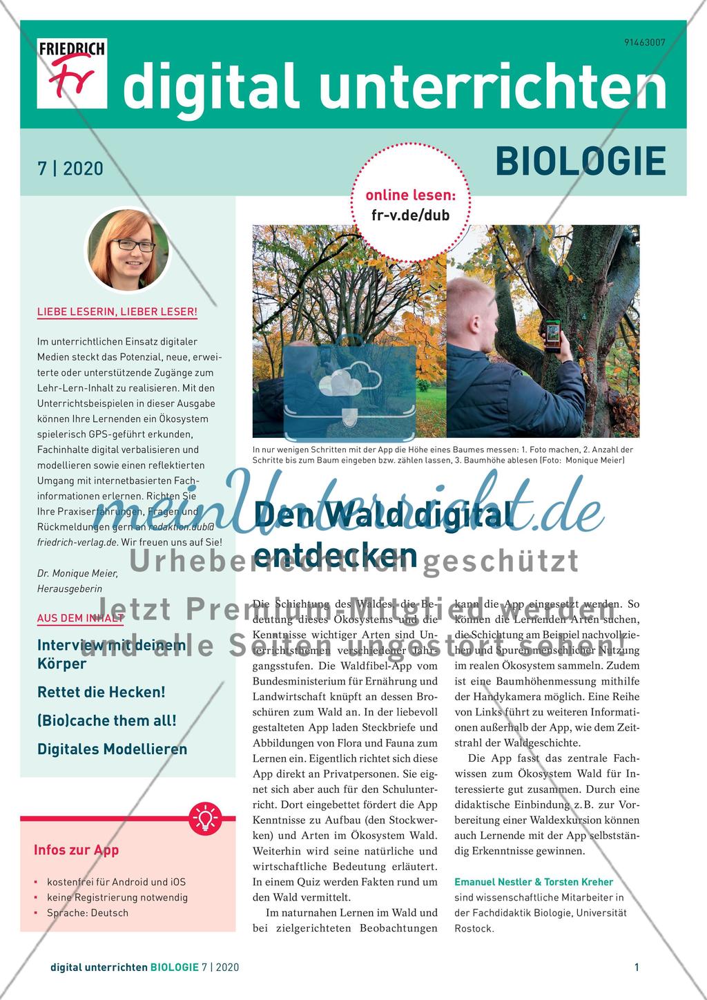 digital unterrichten – Biologie -7 Preview 1