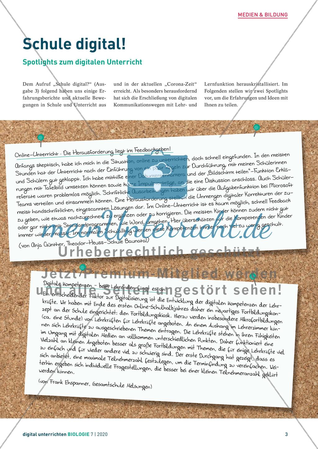 digital unterrichten – Biologie -7 Preview 3