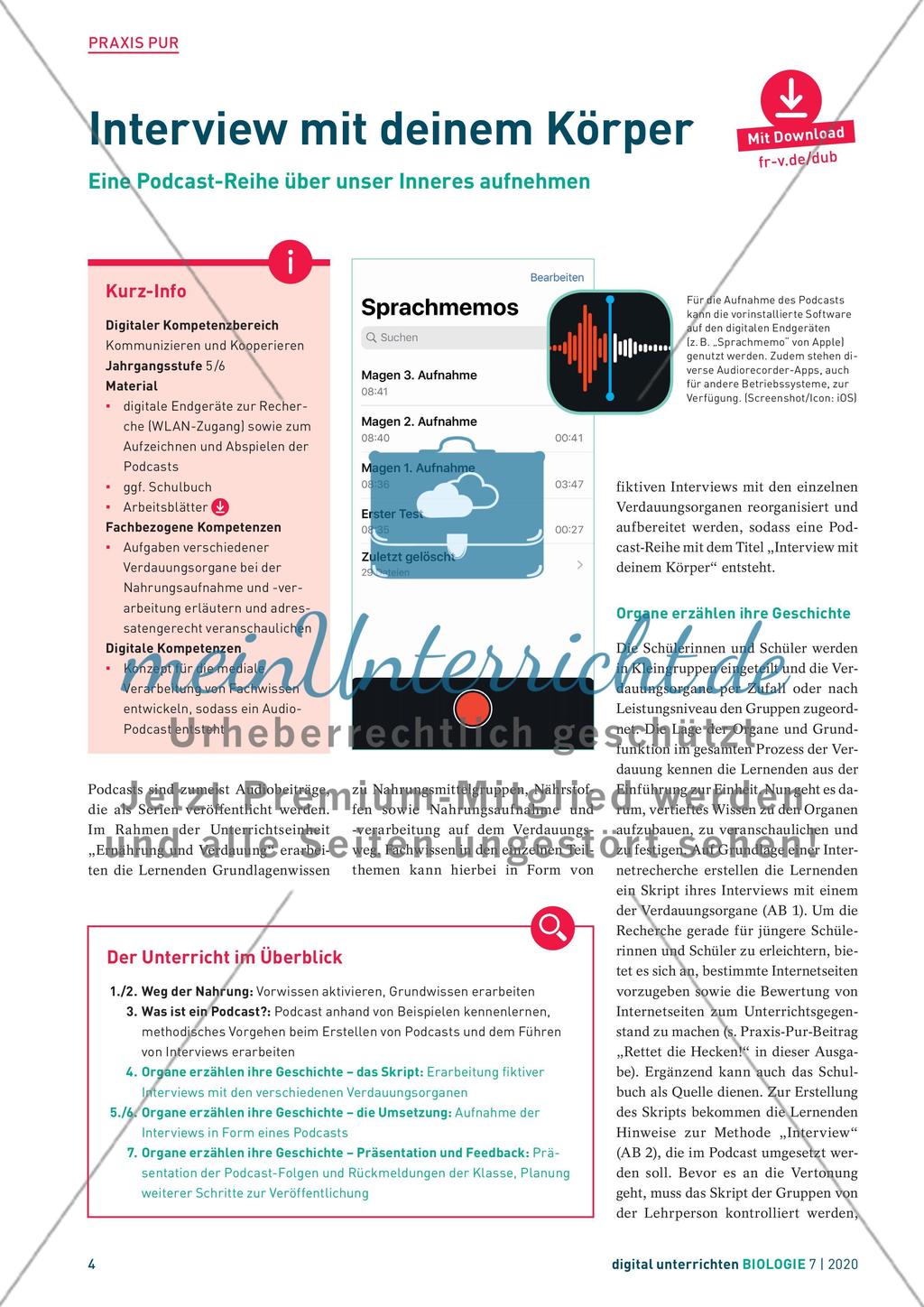 digital unterrichten – Biologie -7 Preview 4