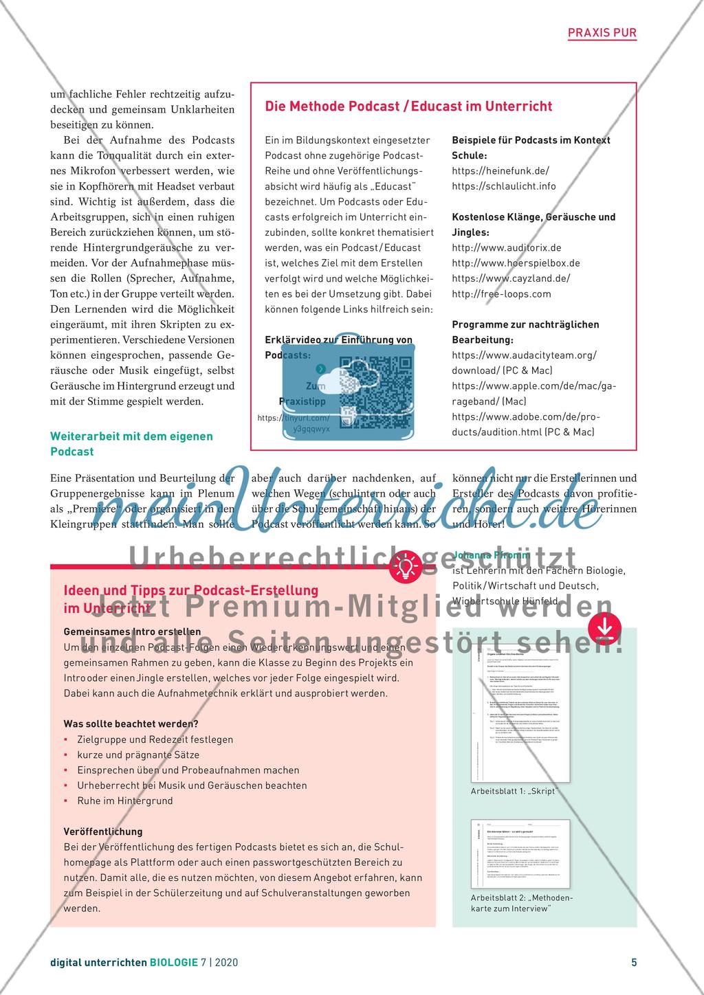 digital unterrichten – Biologie -7 Preview 5