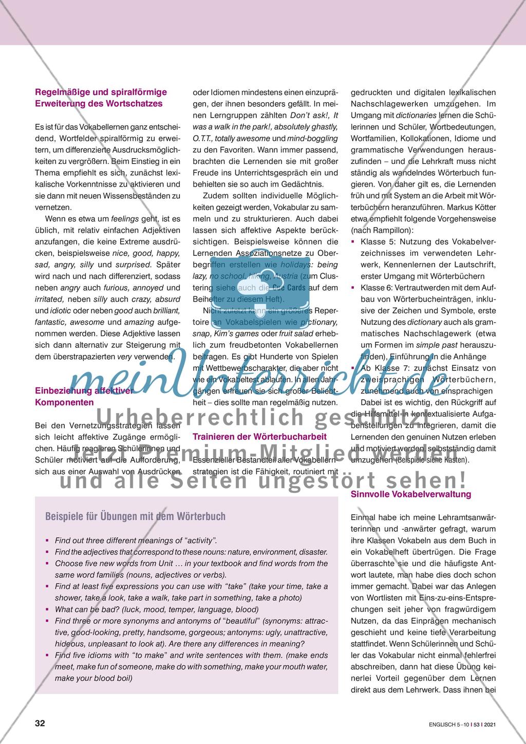 Wege zur integrativen Wortschatzarbeit Preview 5