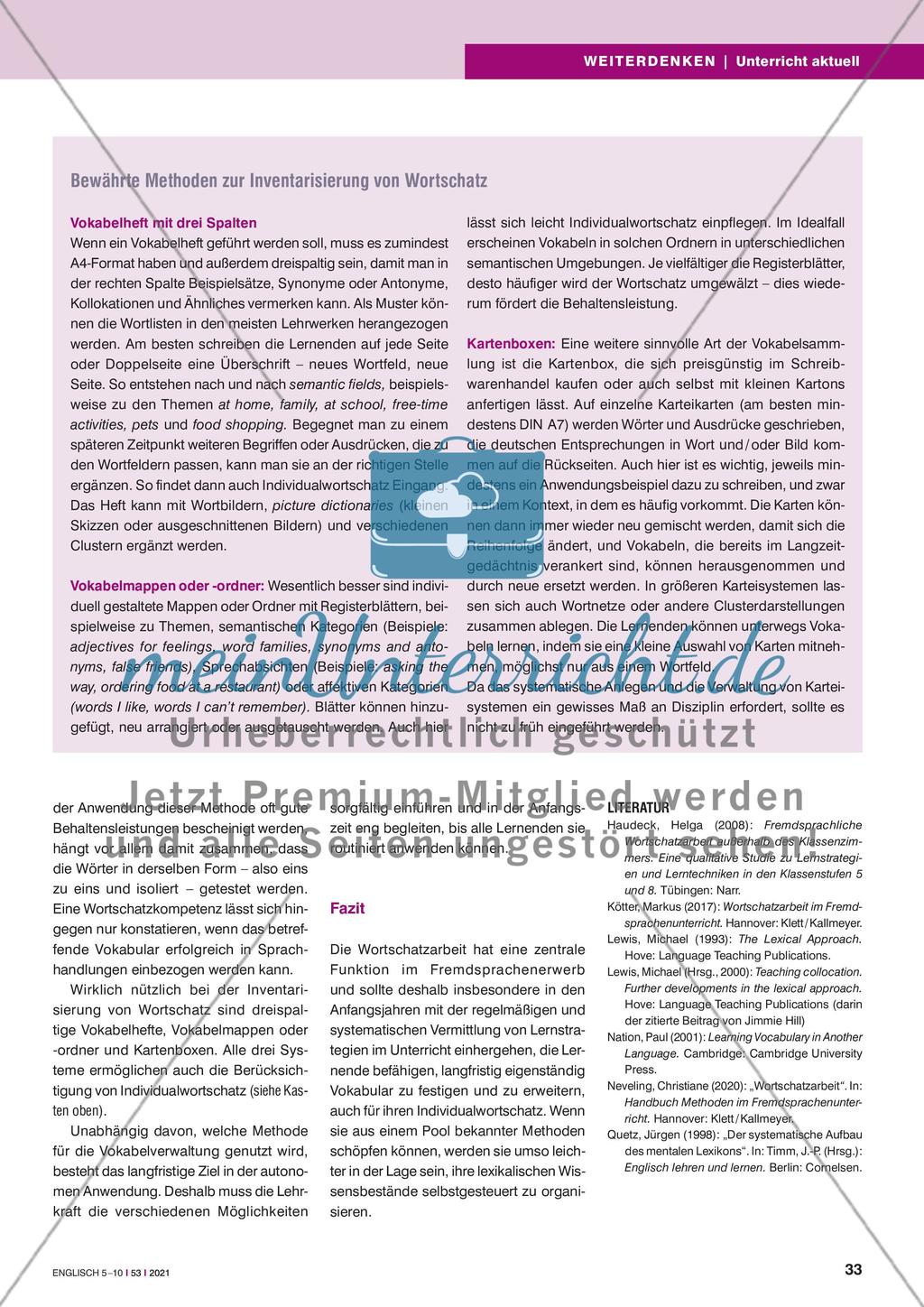Wege zur integrativen Wortschatzarbeit Preview 6