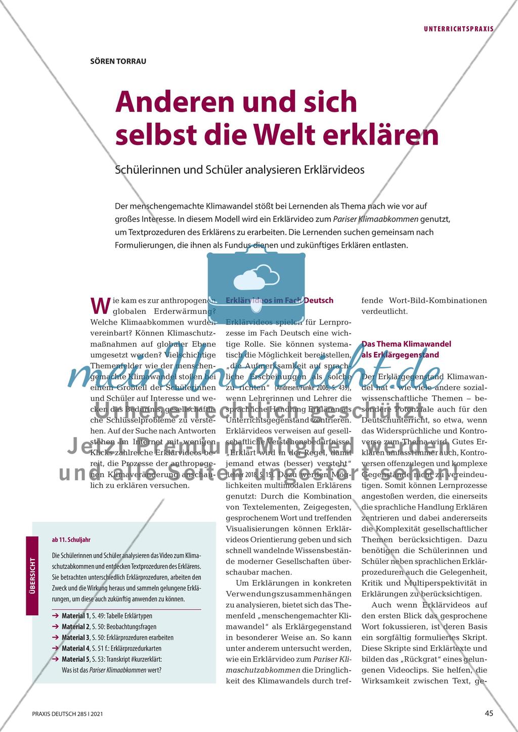 Anderen und sich selbst die Welt erklären Preview 1