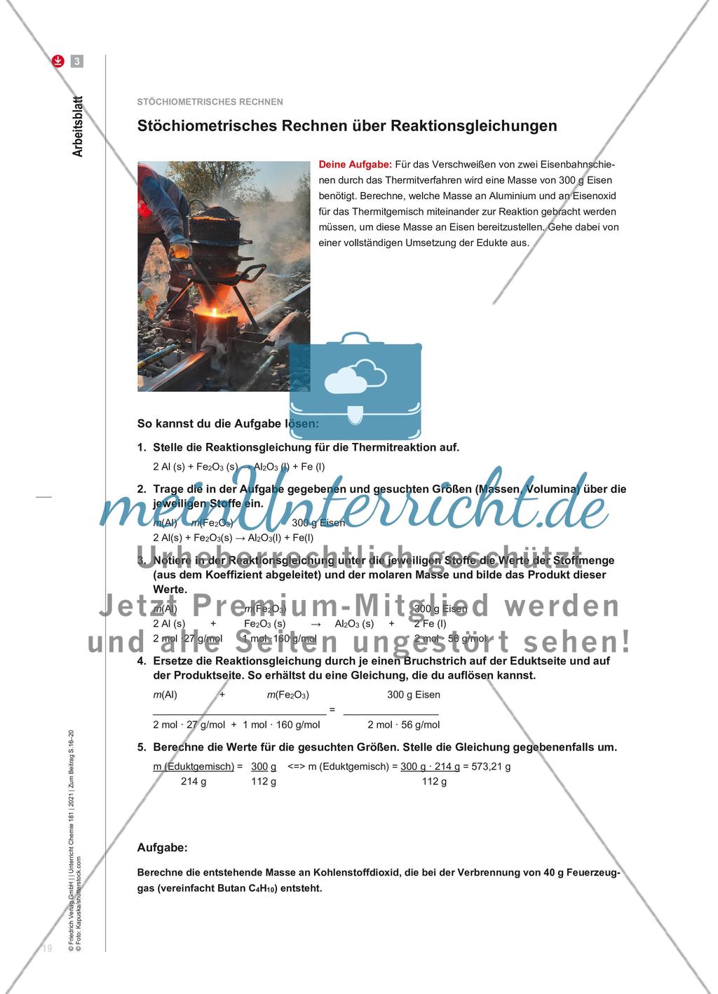 Chemische Formeln und Reaktionsgleichungen aufstellen Preview 4