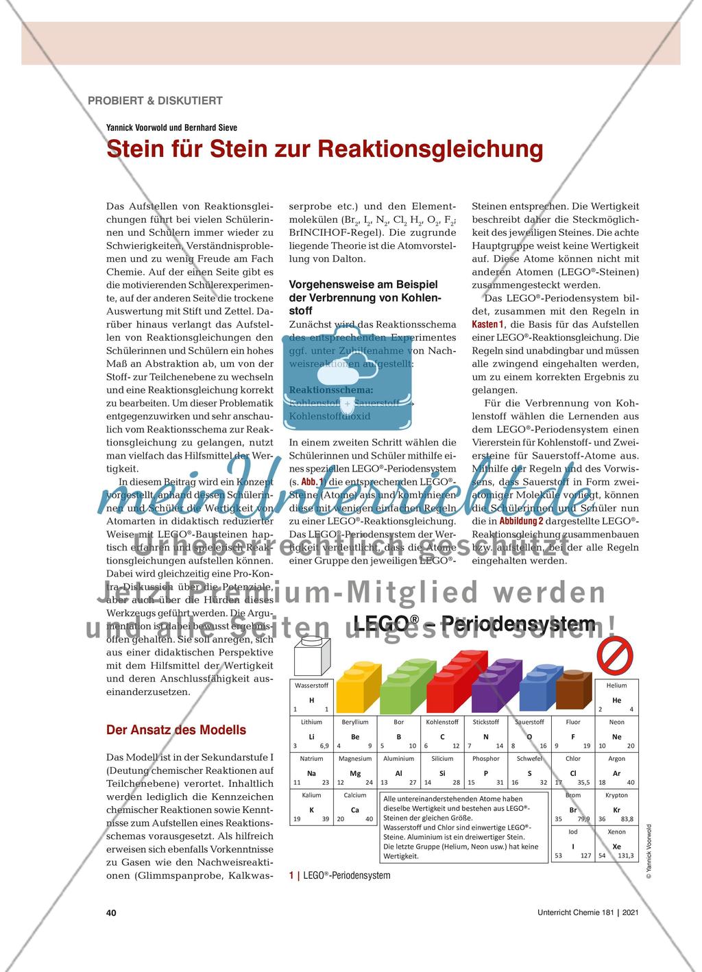 Stein für Stein zur Reaktionsgleichung Preview 1